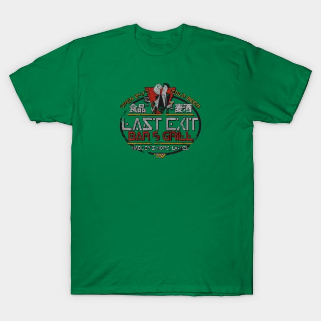 Last Exit Bar & Grill - Vintage T-Shirt by JCD666